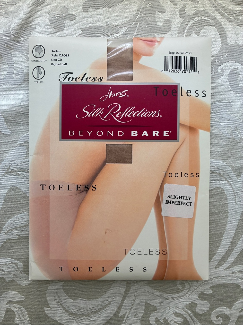 NWT Hanes Silk Reflections Beyond Bare Toeless Control Top - Slightly Imperfect